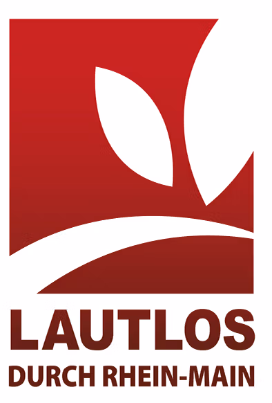 Das ist unser Firmenlogo mit unserem Slogan "lautlos durch rhein main"